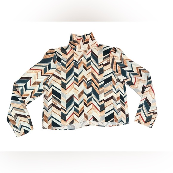 Aritzia Babaton Campbell Blouse Size Large - Picture 3 of 10